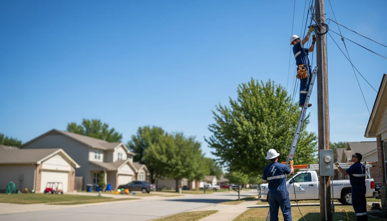 Residential electrician providing installation services in Bruceville, IN